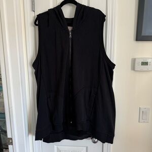 Melissa McCarthy Black Hoodie Vest